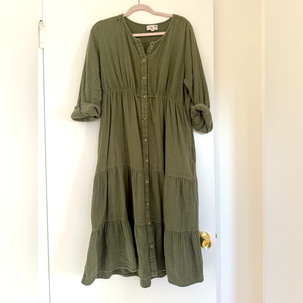 Shop Mille button down dress